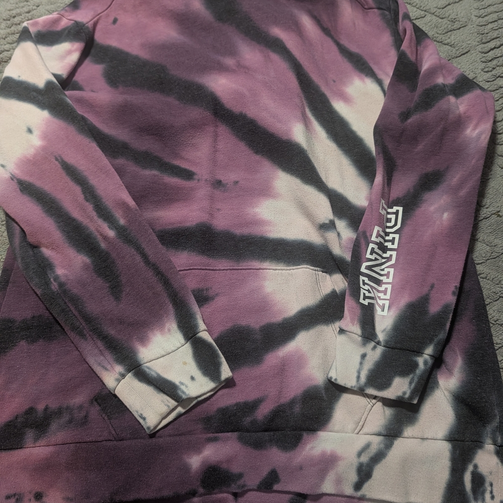 PINK Victoria's Secret Purple and Black Hoodie